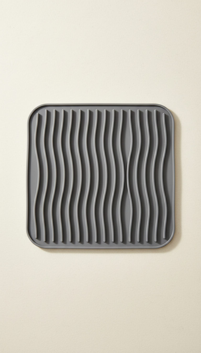 Silicone Dish Drying Pad - foldable non-slip mat