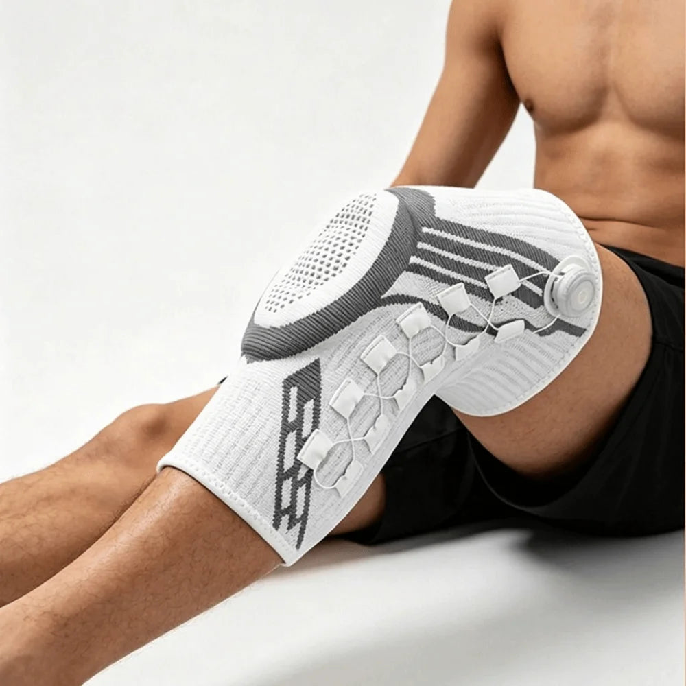 Professional Adjustable Knob knee pads Elastic Thin Sports Knee Brace Non-Slip Spring Support Shin Defender Basketball
